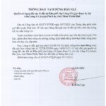 Thông báo tạm dừng cuộc đấu giá quyền sử dụng đất các lô đất tại Khu phố chợ Lăng Cô (giai đoạn 1), thị trấn Lăng Cô, huyện Phú Lộc, tỉnh Thừa Thiên Huế