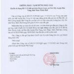 Thông báo tạm dừng cuộc đấu giá 12 lô đất tại thôn Phước Linh, xã Phú Mỹ, huyện Phú Vang